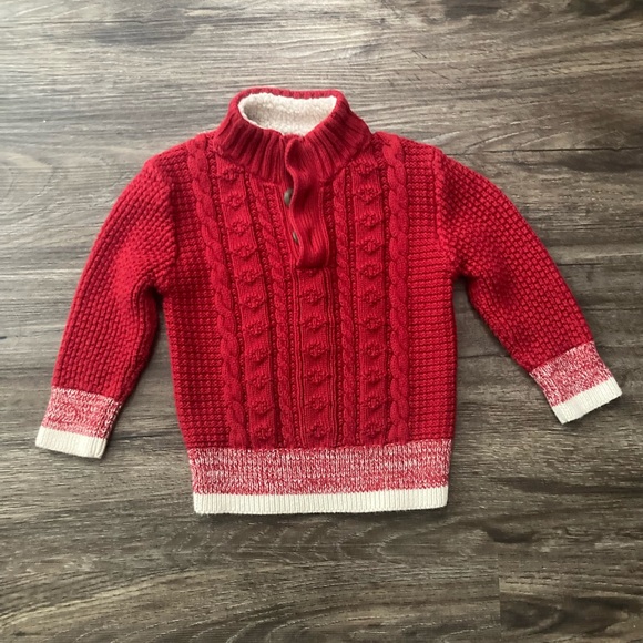 Red Cherokee Cableknit Sweater - Picture 1 of 7